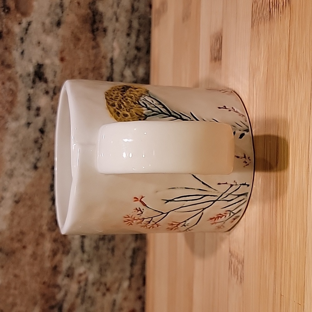 Anthropologie DAGNY MONOGRAM MUG Letter “S” Wildflower Flowers Coffee Cup - Picture 4 of 5